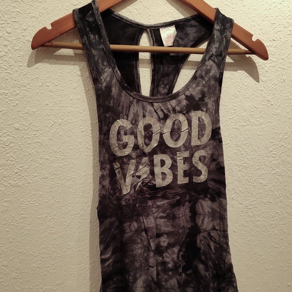 No Boundaries, Girls Tank Top, Good Vibes, Tie-Dye, S (3-5)